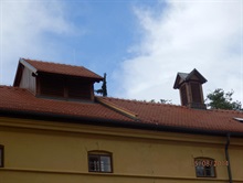 Pohled na střechu pivovaru