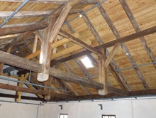 Rekonstruovaný strop s krovem